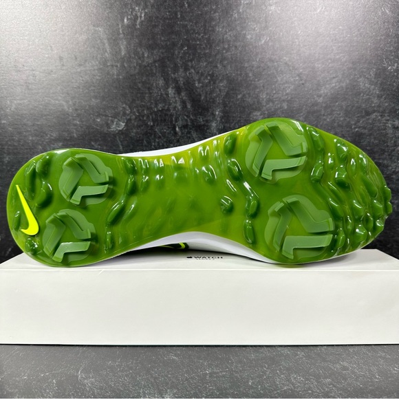 AIR ZOOM INFINITY TOUR NEXT% MENS SPIKED GOLF SHOES SIZE 11 WHITE TREELINE GREEN - Picture 4 of 10